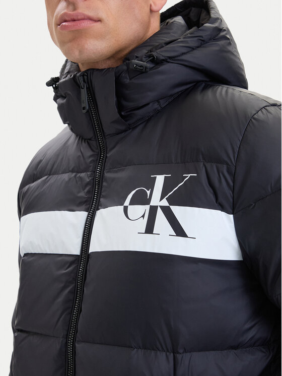Calvin Klein Jeans Calvin Klein Jeans Пухено яке LV04RH502G Черен Regular Fit