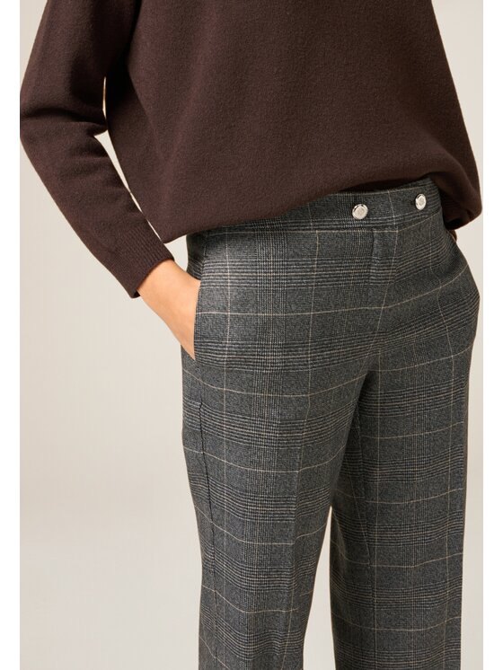 Oltre Oltre Spodnie materiałowe P095R209030N0S3 Szary Baggy Fit