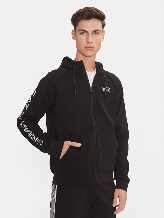 EA7 Emporio Armani EA7 Emporio Armani Mikina 8NPM22 PJ07Z 1200 Čierna Regular Fit