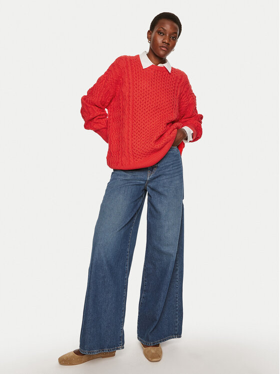 STAUD STAUD Sweater Tracy R24P3117CA Piros Oversize