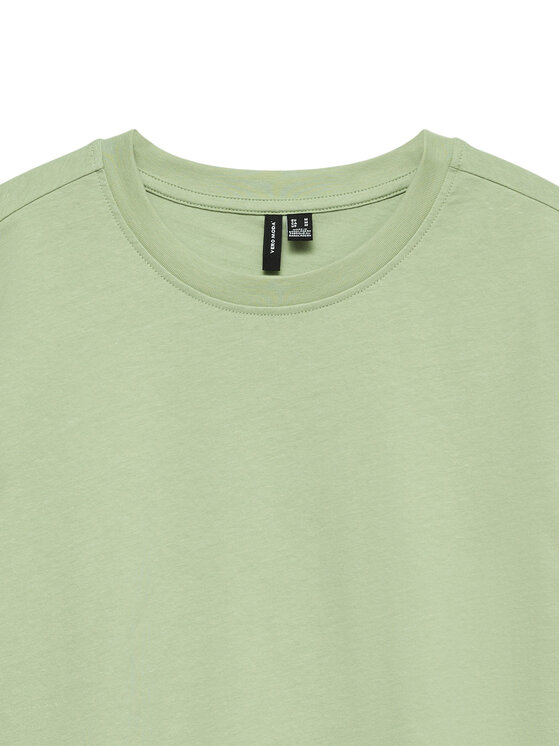 Vero Moda Vero Moda T-Shirt Paulina 10316991 Zielony Regular Fit
