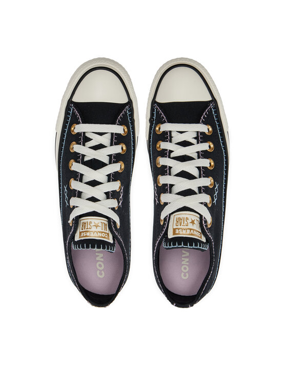 Converse Converse Trampki Chuck Taylor All Star Crafted Stitching Ox A07546C Czarny