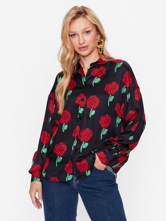 Versace Jeans Couture Cămașă 74HAL211 Negru Regular Fit