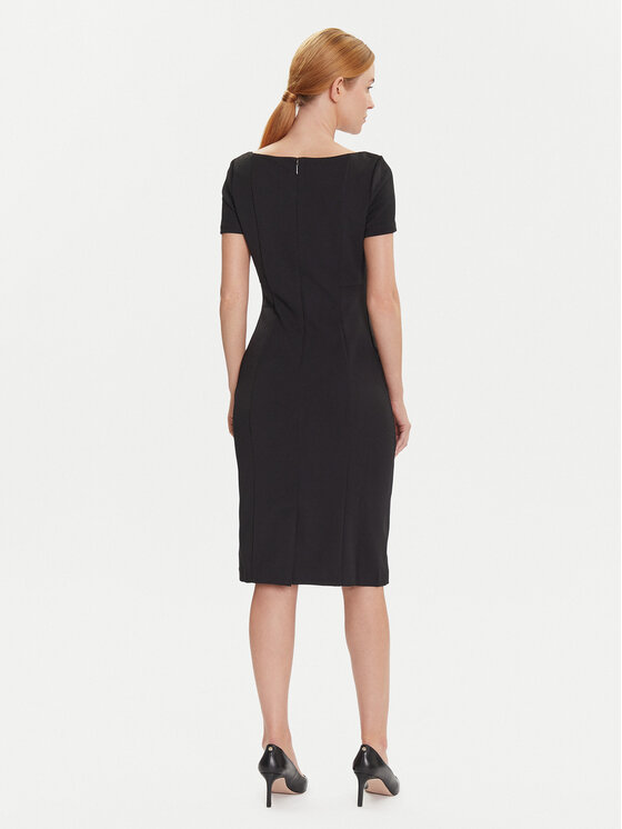 Calvin Klein Calvin Klein Koktel haljina LV044D063G Crna Slim Fit