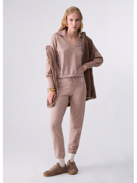 Liu Jo Liu Jo Pantaloni di tessuto TF6045MA25S02511 Beige Regular Fit