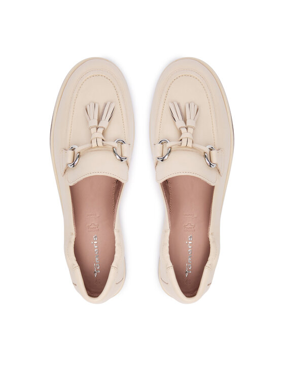 Tamaris Tamaris Loafersy 1-24231-46 Écru