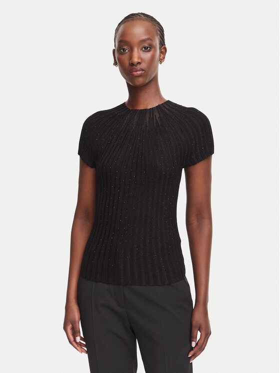 Guess Bluză W6YR31 Z1023 Negru Regular Fit