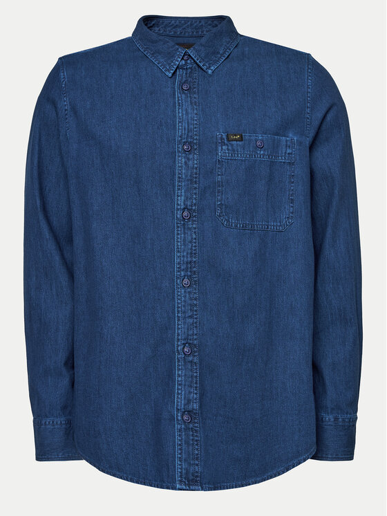 Lee Lee Джинсова сорочка Leesure 112355712 Голубий Regular Fit