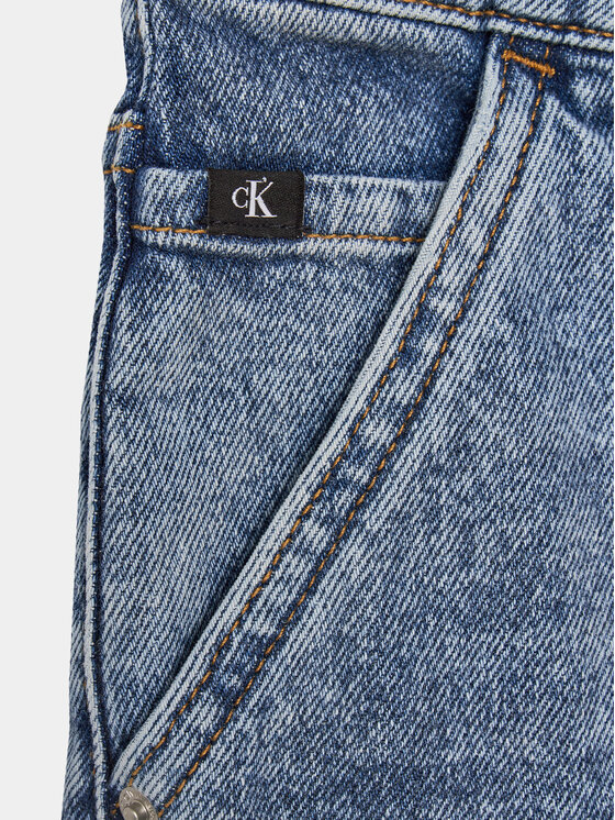 Calvin Klein Jeans Calvin Klein Jeans Džínsové šortky Skater IB0IB02004 Modrá Regular Fit