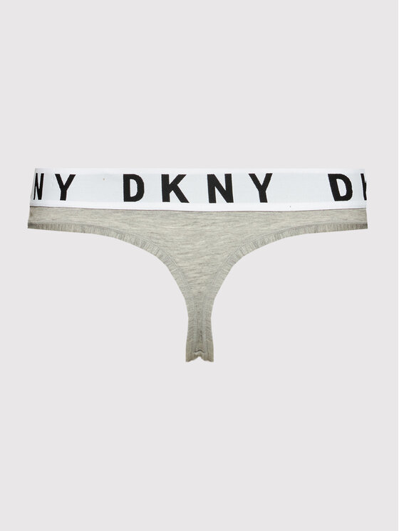 DKNY DKNY Kalhotky string DK4529 Šedá