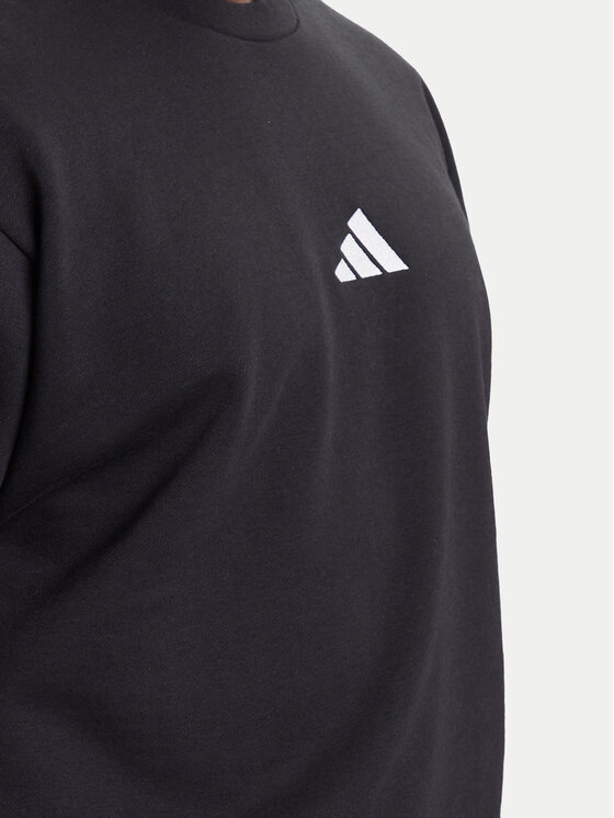 adidas adidas Majica dugih rukava Essentials 3-Stripes JE6304 Crna Regular Fit