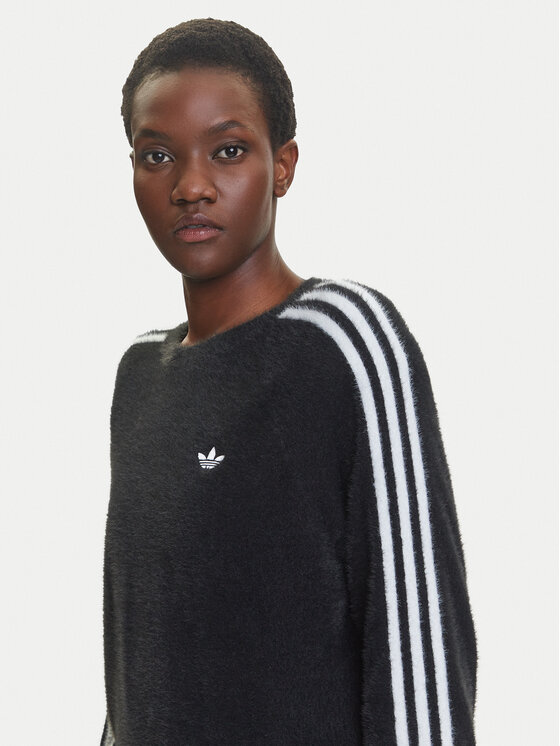 adidas adidas Mikina adicolor Holiday JX7813 Čierna Loose Fit