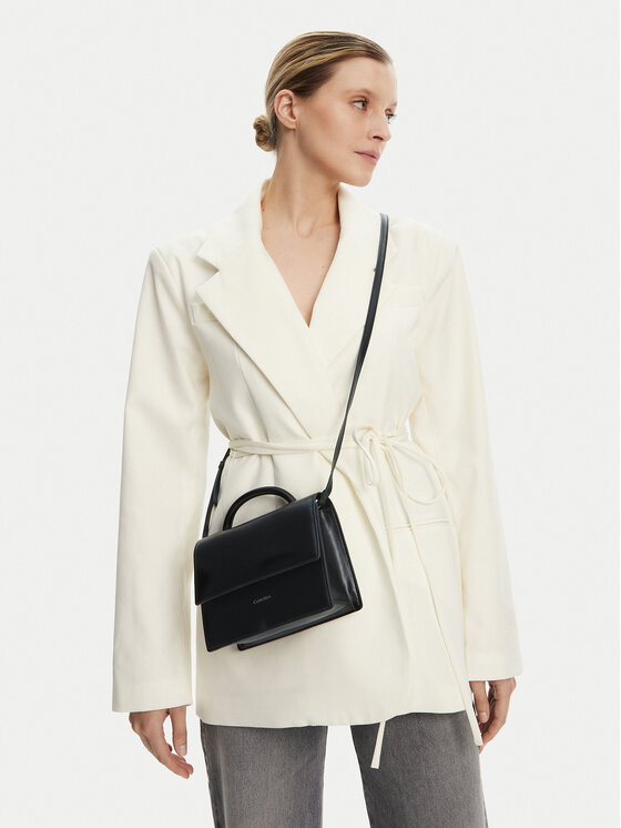 Calvin Klein Calvin Klein Дамска чанта Ck Linn Top Handle Crossbody K60K613162 Черен