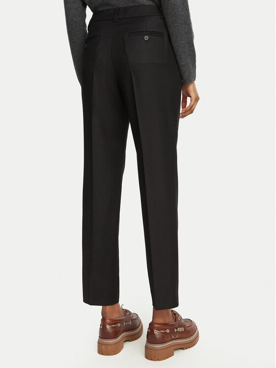 Weekend Max Mara Weekend Max Mara Pantaloni di tessuto Caldaia 2625136112 Nero Regular Fit