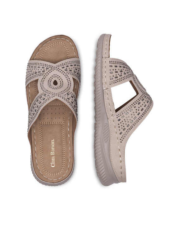 Clara Barson Clara Barson Ciabatte WYL05010-30 Beige