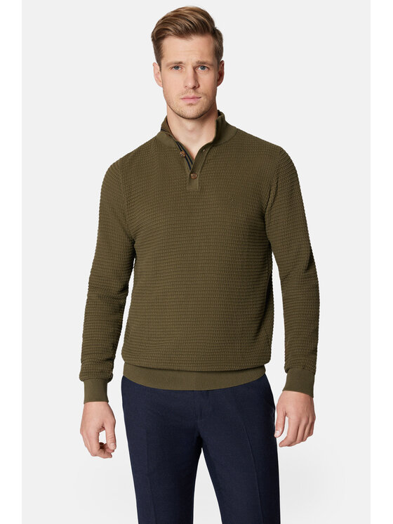 Lancerto Lancerto Sweter Jonathan SW073223000086 Zielony Regular Fit