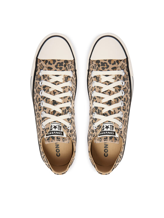 Converse Converse Tennised CTAS OX EGRET/BLACK/HONEY STICK A19182C Beež