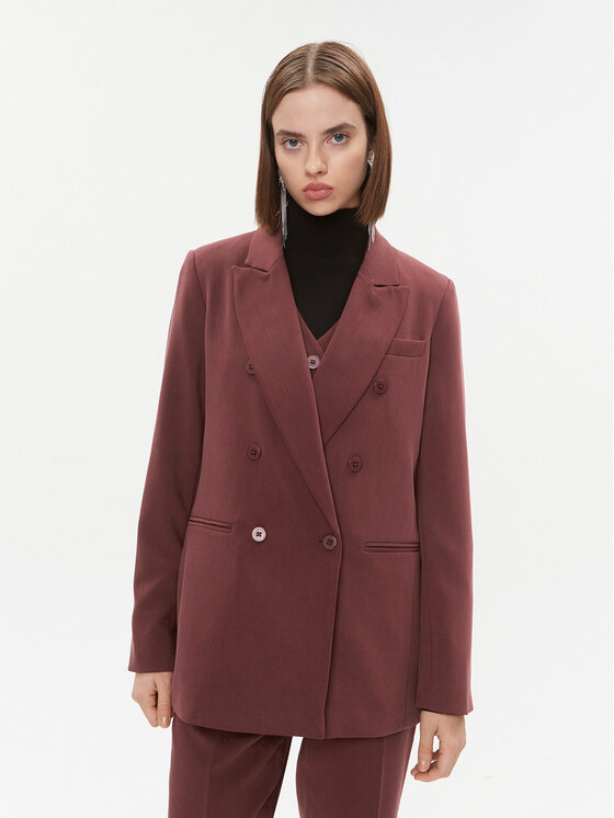 Női Zakó DKNY, Méret: 12, Bordó, UG3JX043