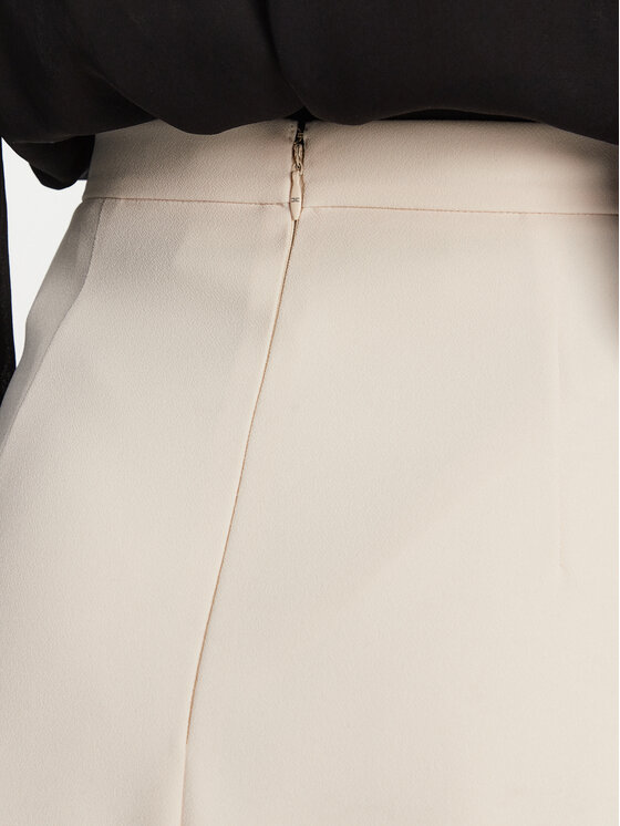 Elisabetta Franchi Elisabetta Franchi Spódnica mini GO-079-51E2 Écru Regular Fit