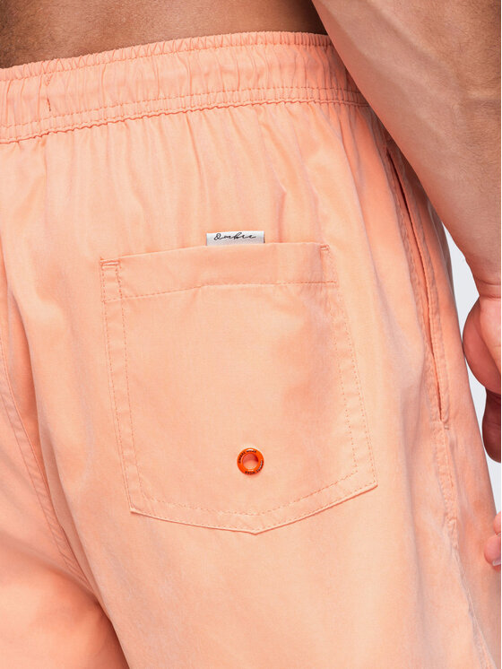 Ombre Ombre Szorty kąpielowe OM-SRSS-0216 Pomarańczowy Regular Fit
