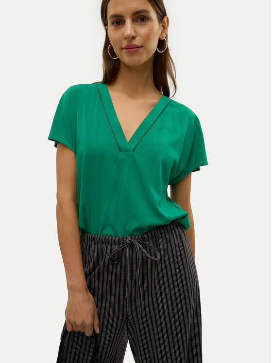 Vero Moda Vero Moda Bluse Bella 10327551 Grün Regular Fit