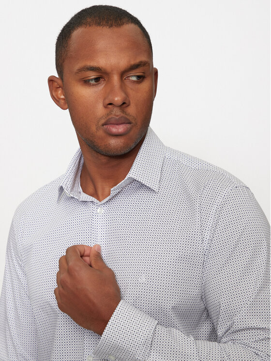 Calvin Klein Calvin Klein Košile K10K114023 Bílá Slim Fit