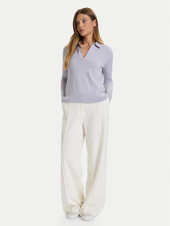Calvin Klein Calvin Klein Sweter LV044A305G Błękitny Regular Fit
