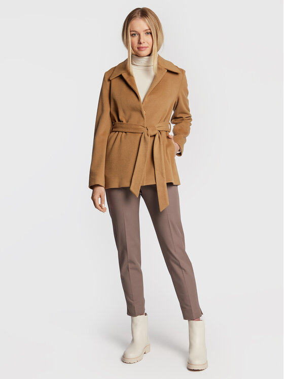 Calvin Klein Calvin Klein Wollmantel K20K204154 Braun Regular Fit