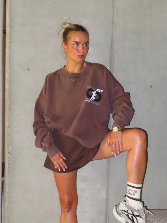 Magda Matyja Magda Matyja Bluza READY SWEATSHIRT Brązowy Oversize