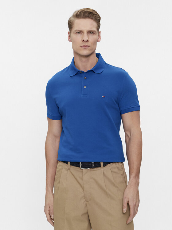 Tommy Hilfiger Tommy Hilfiger Polokošeľa 1985 MW0MW17771 Modrá Slim Fit