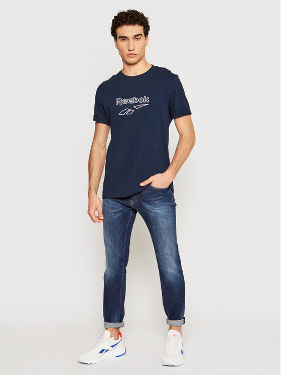 T-shirt Classics Vector GU3877 Blu scuro Oversize