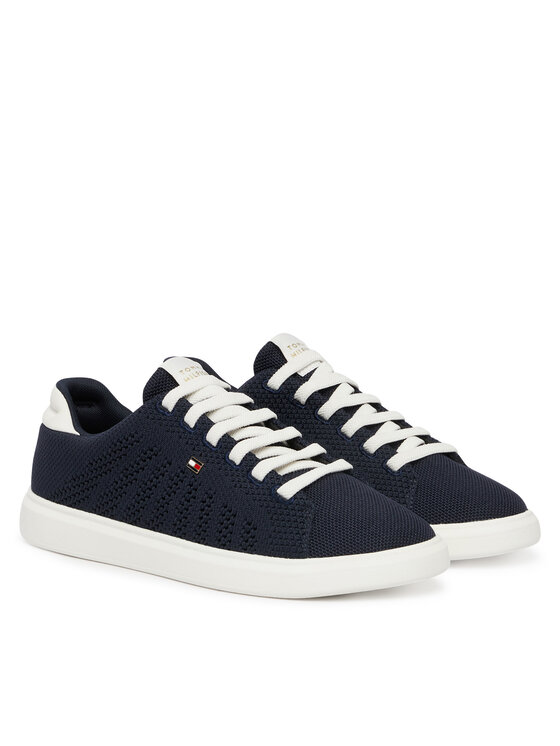 Tommy Hilfiger Tommy Hilfiger Snīkeri Th Icon Light Knit Sneaker FW0FW09401 Melns