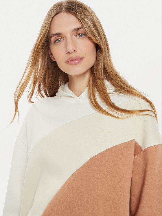 Roxy Roxy Μπλούζα Waving Heart ERJFT04868 Μπεζ Relaxed Fit