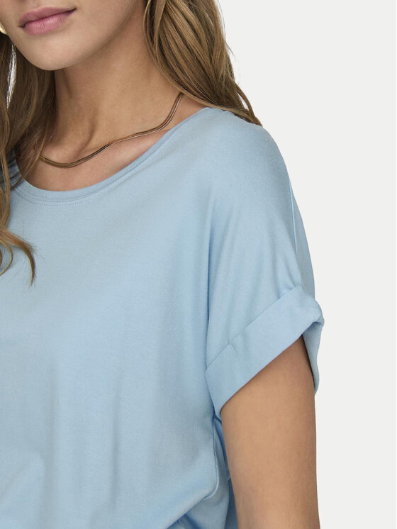 ONLY ONLY Tricou Moster 15106662 Albastru celest Regular Fit