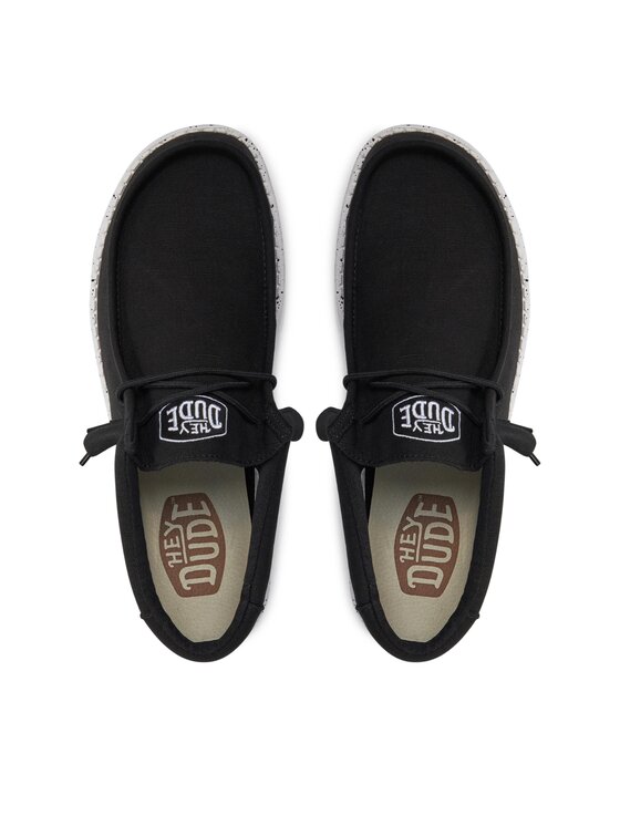 Hey Dude Hey Dude Μοκασίνια Wally Slub 40009-001 Μαύρο