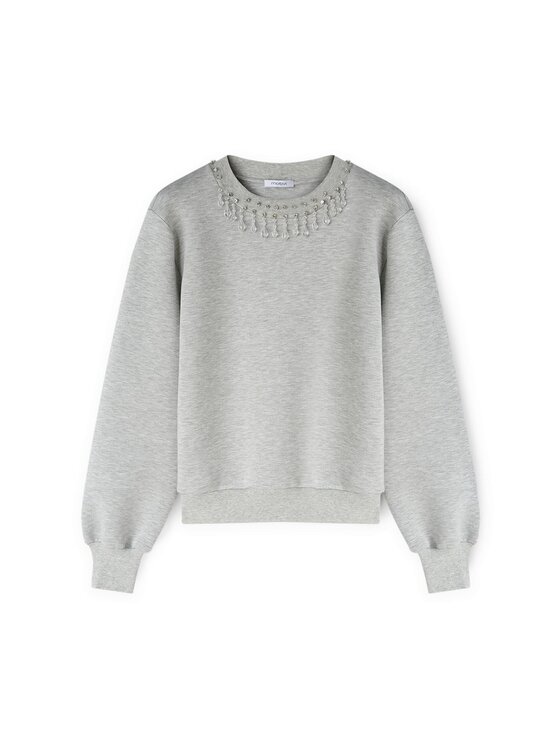 Motivi Motivi Felpa G857W003479N013 Grigio Regular Fit
