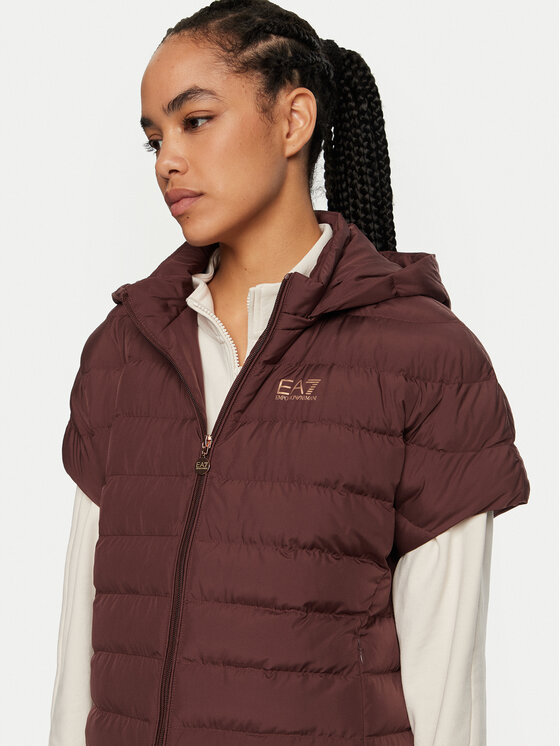 EA7 Emporio Armani EA7 Emporio Armani Brezrokavnik 6DTB03 TNF8Z 1755 Rjava Regular Fit