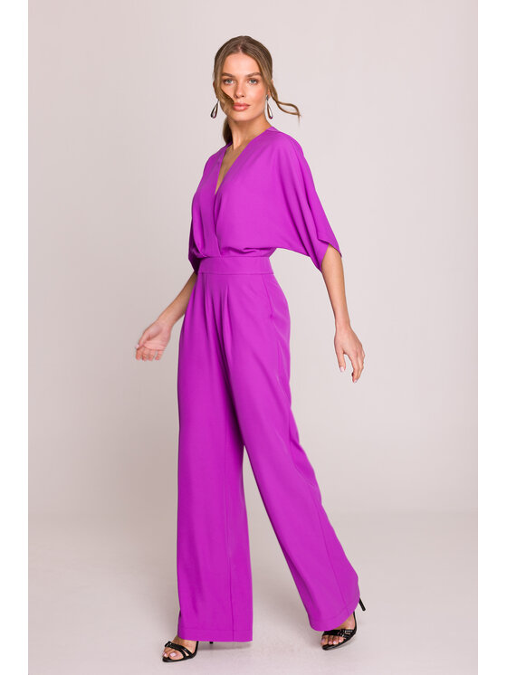 Stylove Stylove Kombinezon S395 Fioletowy Sexy Straight Fit