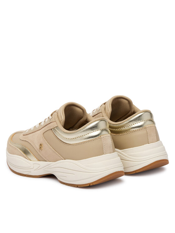 Tommy Hilfiger Tommy Hilfiger Sneakers Th Modern Sporty Runner Leather FW0FW09590 Beige
