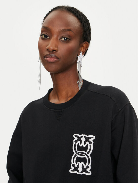 PINKO Pinko Sweatshirt Felpa 103713 A23C Schwarz Regular Fit