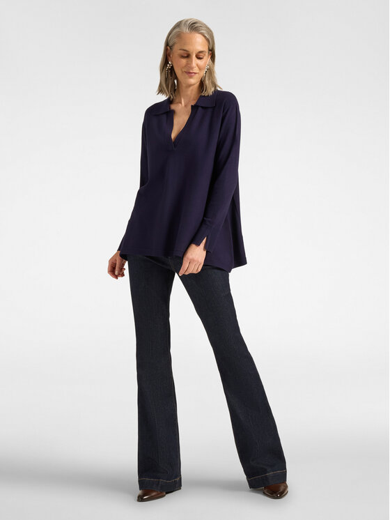 Elena Mirò Elena Mirò Sweter M023Z000783N0H4 Niebieski Over Fit