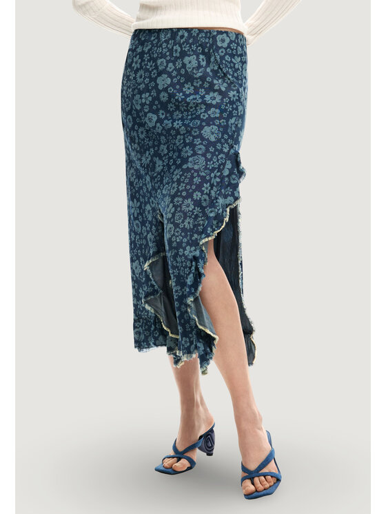 Desigual Desigual Džinsa svārki Anem 26SWFW04 Zils Regular Fit