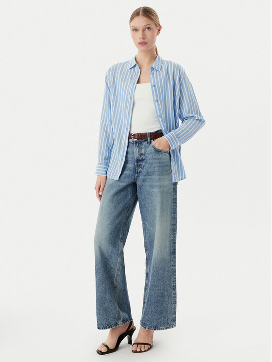 Vero Moda Vero Moda Košulja Linn 10305085 Plava Relaxed Fit