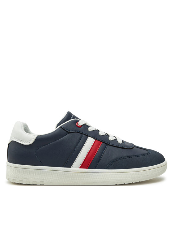 Tommy Hilfiger Superge Stripe Low Cut Lace-Up Sneaker T3X9-33851-1269 S Mornarsko Modra