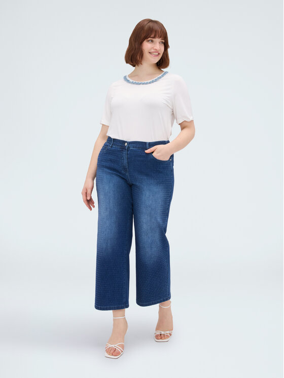 Fiorella Rubino Fiorella Rubino Jeans P498T105300N024 Blu Cropp Fit