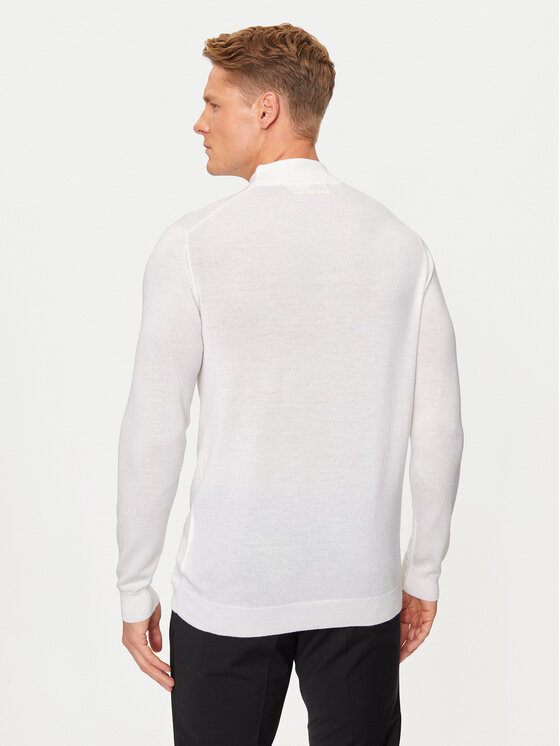 KARL LAGERFELD KARL LAGERFELD Bluză cu gât 655002 544399 Alb Regular Fit