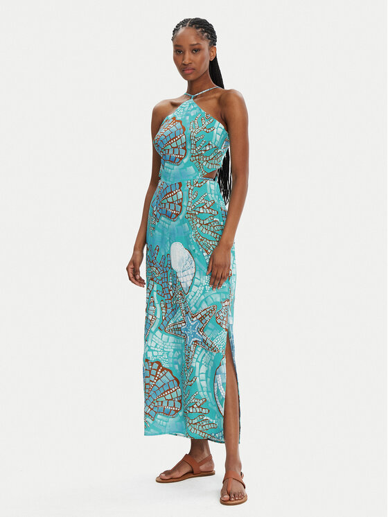 Seafolly Seafolly Letní šaty La Mer 55423-DR Tyrkysová Regular Fit