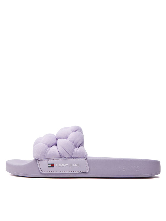 Tommy Jeans Tommy Jeans Klapki Tjw Braided Slide EN0EN02450 Fioletowy