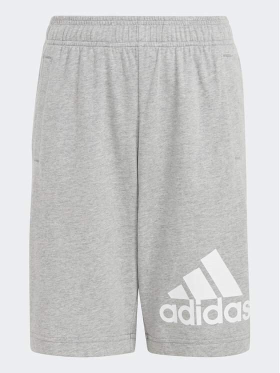 Adidas Športne Kratke Hlače Essentials Big Logo Cotton Shorts HY4720 Siva Regular Fit