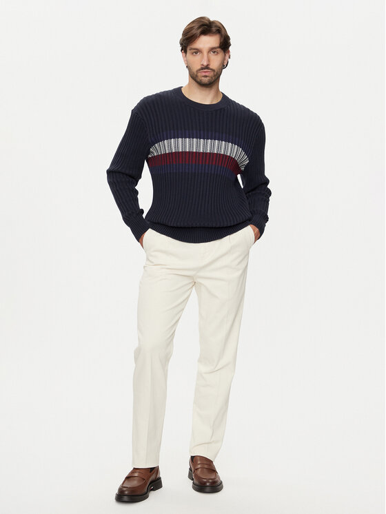 Tommy Hilfiger Tommy Hilfiger Sweater MW0MW37246 Sötétkék Regular Fit